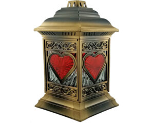 ZNICZ ZNICZE LAMPION NA GRÓB KATEDRA SERCE ZŁOTO