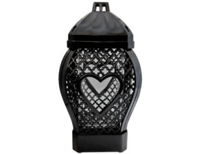 ZNICZ ZNICZE LAMPION NA GRÓB SERCE MAŁE RTN CZARNY