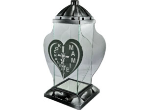 Znicz Kochanej Mamie dekor srebro