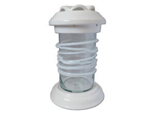 ZNICZ ZNICZE LAMPION NA GRÓB CERAMIKA TUBA MAŁA OPLOT BIAŁA