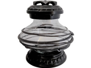 ZNICZ ZNICZE LAMPION NA GRÓB CERAMIKA UFO OPLOT CZARNY