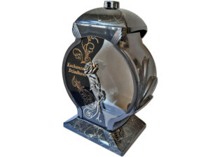 Znicz DZIADEK DZIADKOWI OB CZARNO ZŁOTY MARMUR