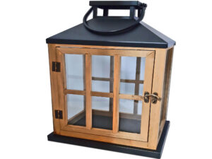 LATARNIA LATARENKA DUŻA DRZWI DREWNO