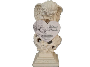 MAMA DLA MAMY ZNICZ LAMPION SOLARNY ANIOŁ NA GRÓB