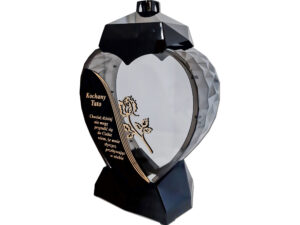 TATA TACIE ZNICZ ZNICZE LAMPION SERCE D CZARNY RÓŻA SENTENCJA ZŁOTO