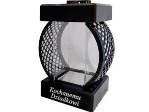 DZIADEK DZIADKOWI SR ZNICZ LAMPION KOŁO RTN GŁADKI CZARNY