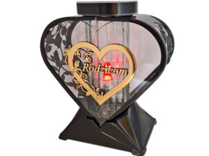 RODZICE RODZICOM ZNICZ LAMPION SERCE RÓŻA ZŁOTO NA GRÓB SOLARNY FOTOWOLTAICZNY