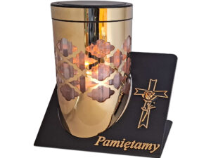 PAMIĘTAMY ZNICZ LAMPION SOLARNY SOLAR FOTOWOLTAICZNY TUBA KRZYŻ