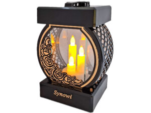 SYN SYNOWI ZNICZ LAMPION NA GRÓB KOŁO RTN RÓŻA RAM ZŁO+ŚWIECZNIK LED