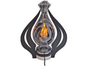 ZNICZ LAMPION NA GRÓB WAZON CZARNY+BATERIE