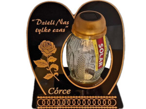 CÓRKA CÓRCE ZNICZ LAMPION NA GRÓB SKOS SOLAR